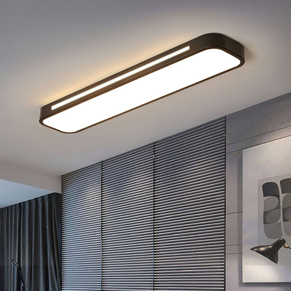 Lampă de tavan LED modernă din acril negru — design minimalist