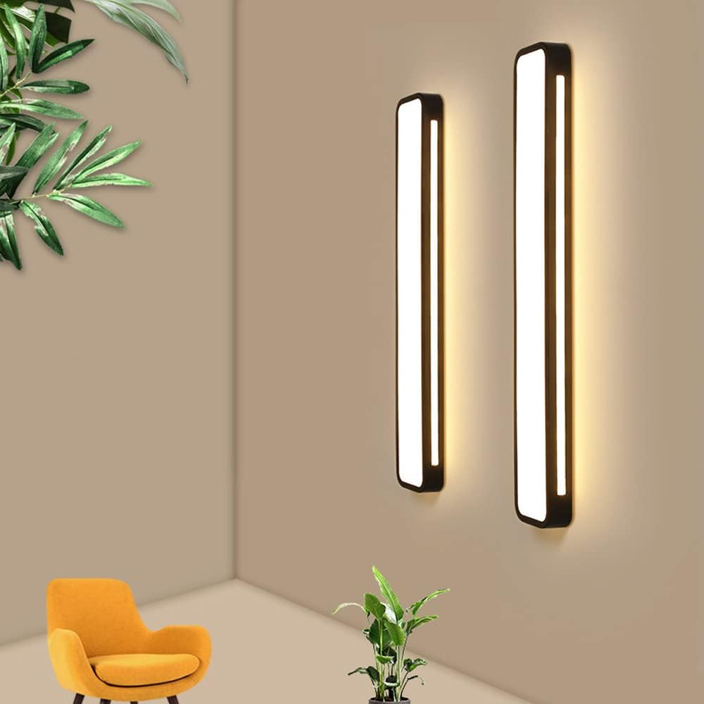 Lampă de tavan LED modernă din acril negru — design minimalist