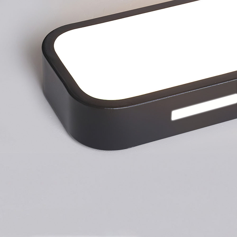 Lampă de tavan LED modernă din acril negru — design minimalist
