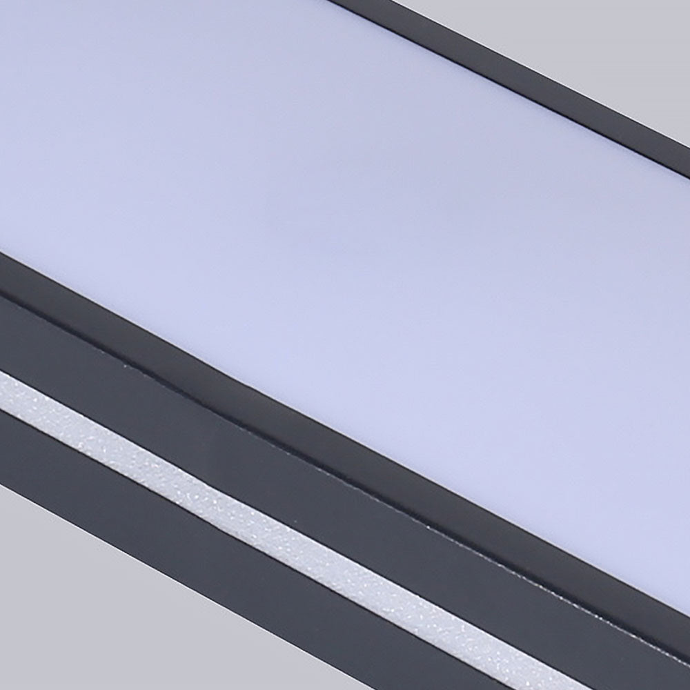 Lampă de tavan LED modernă din acril negru — design minimalist