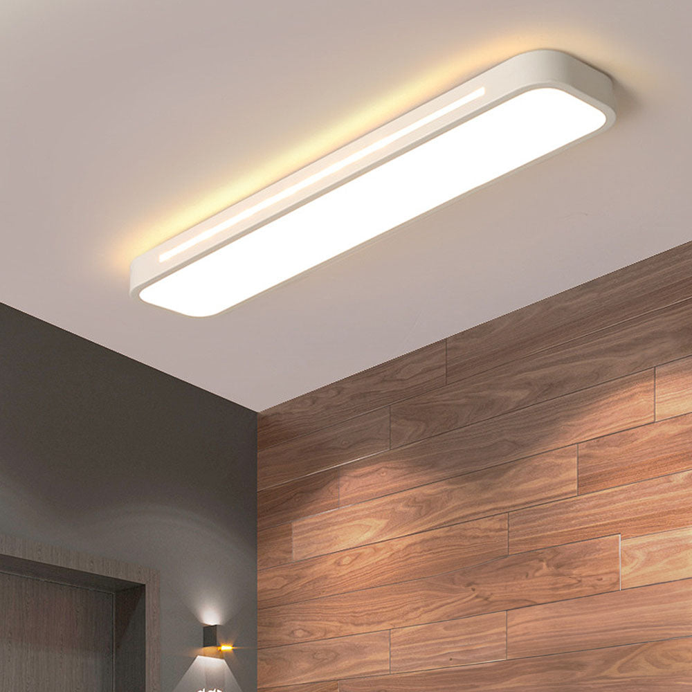 Lampă de tavan LED modernă din acril negru — design minimalist