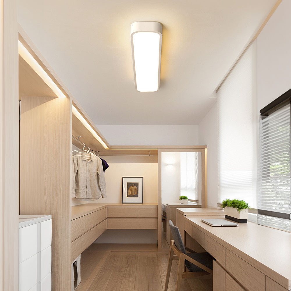 Lampă de tavan LED modernă din acril negru — design minimalist