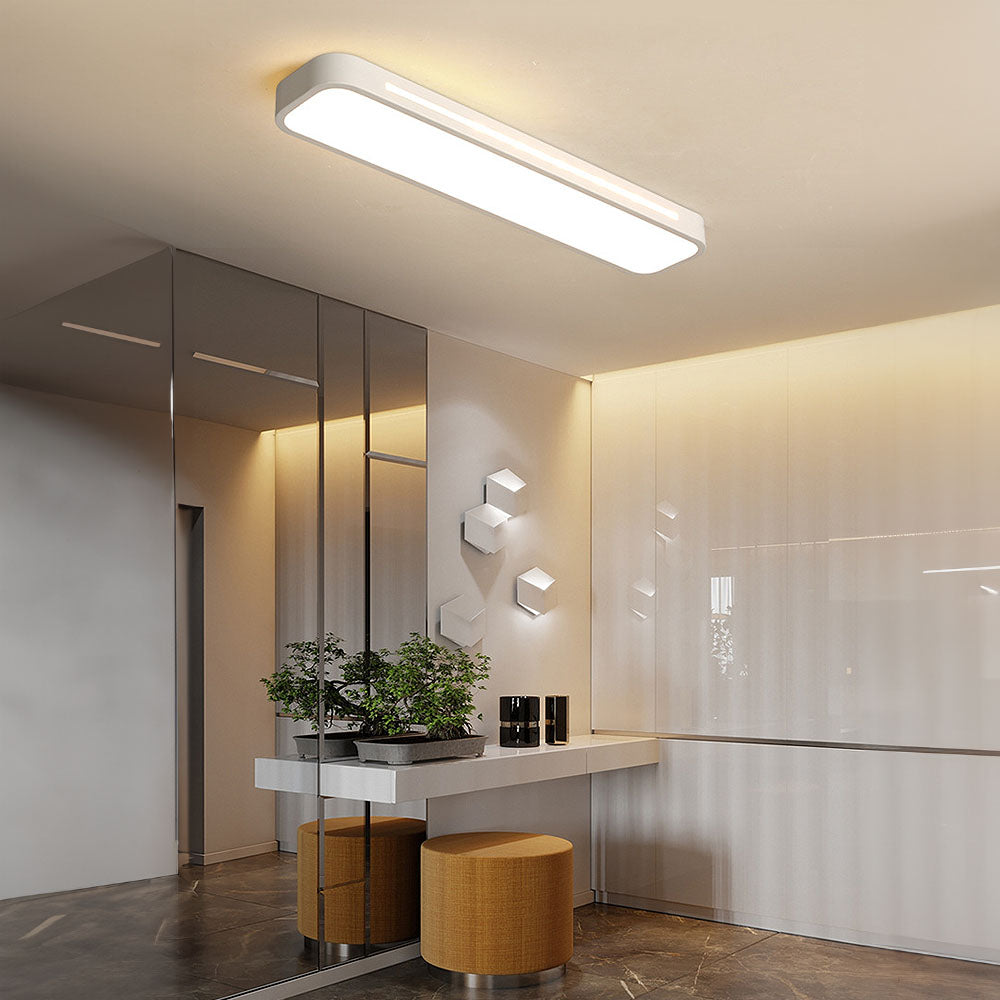 Lampă de tavan LED modernă din acril negru — design minimalist