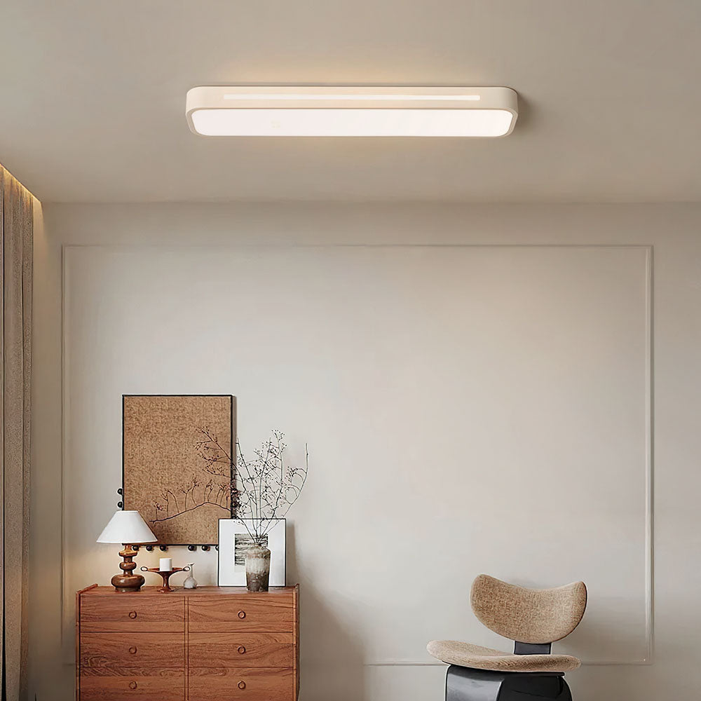 Lampă de tavan LED modernă din acril negru — design minimalist