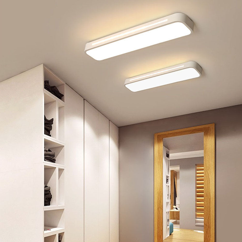 Lampă de tavan LED modernă din acril negru — design minimalist