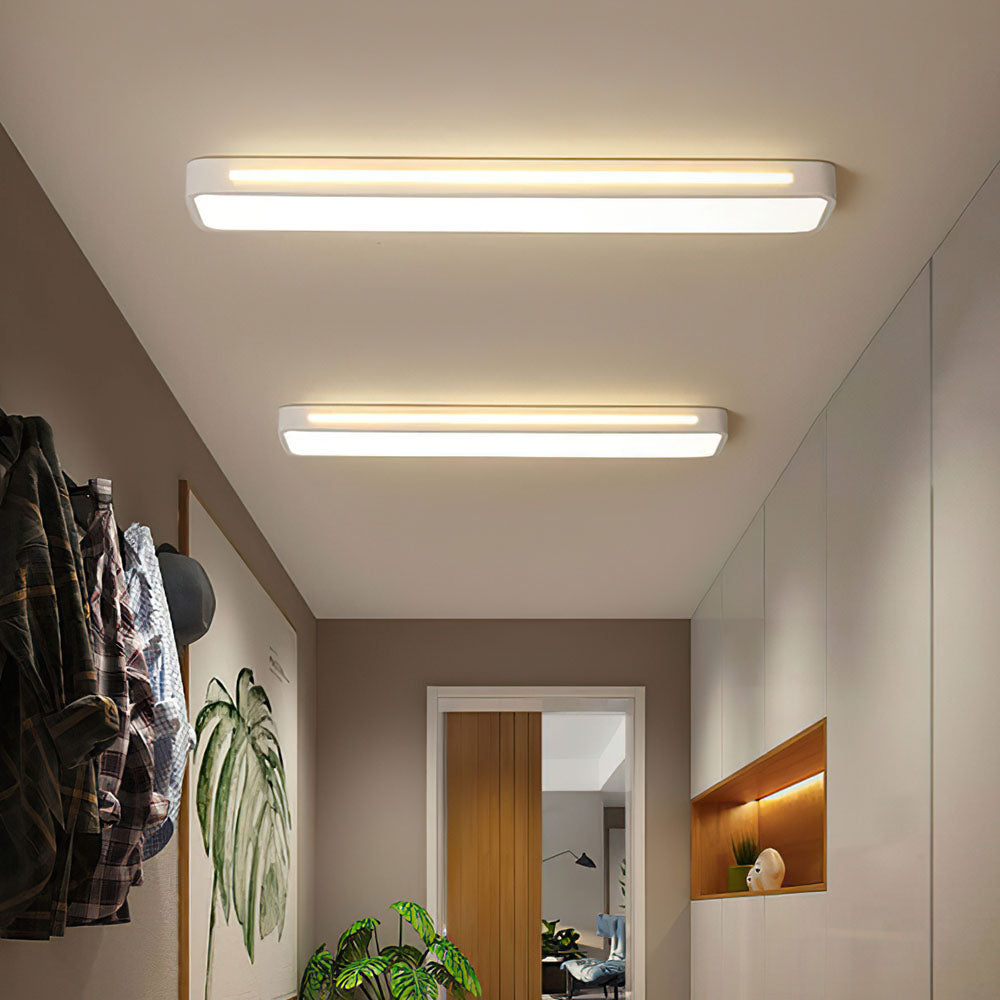 Lampă de tavan LED modernă din acril negru — design minimalist