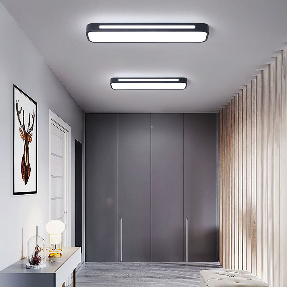 Lampă de tavan LED modernă din acril negru — design minimalist