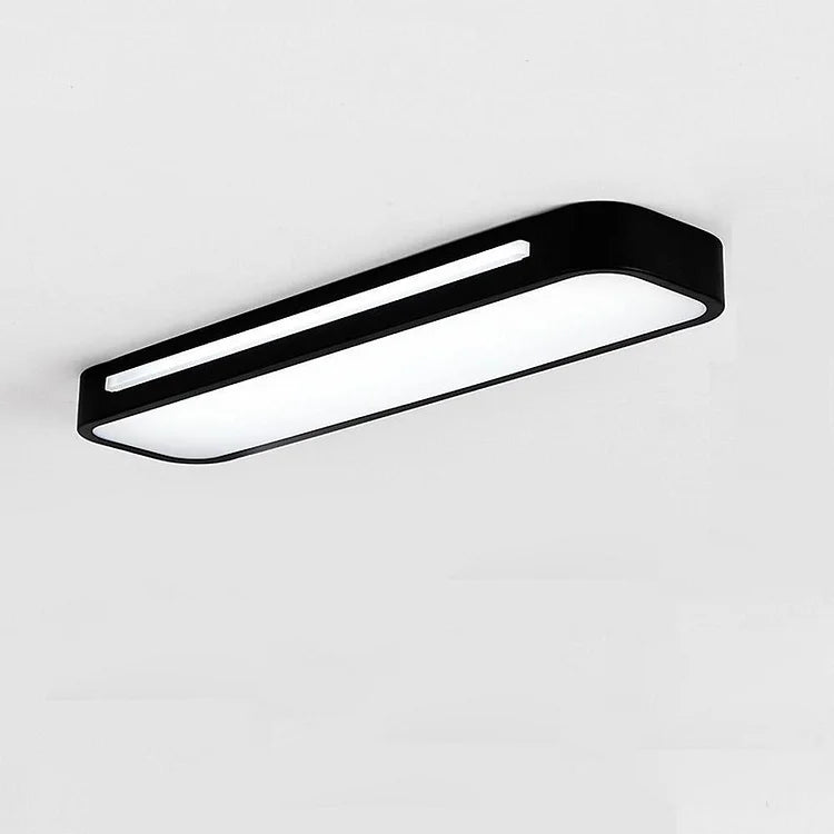 Lampă de tavan LED modernă din acril negru — design minimalist