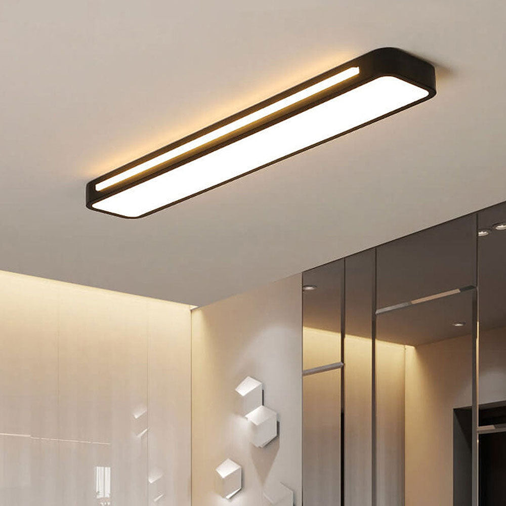 Lampă de tavan LED modernă din acril negru — design minimalist
