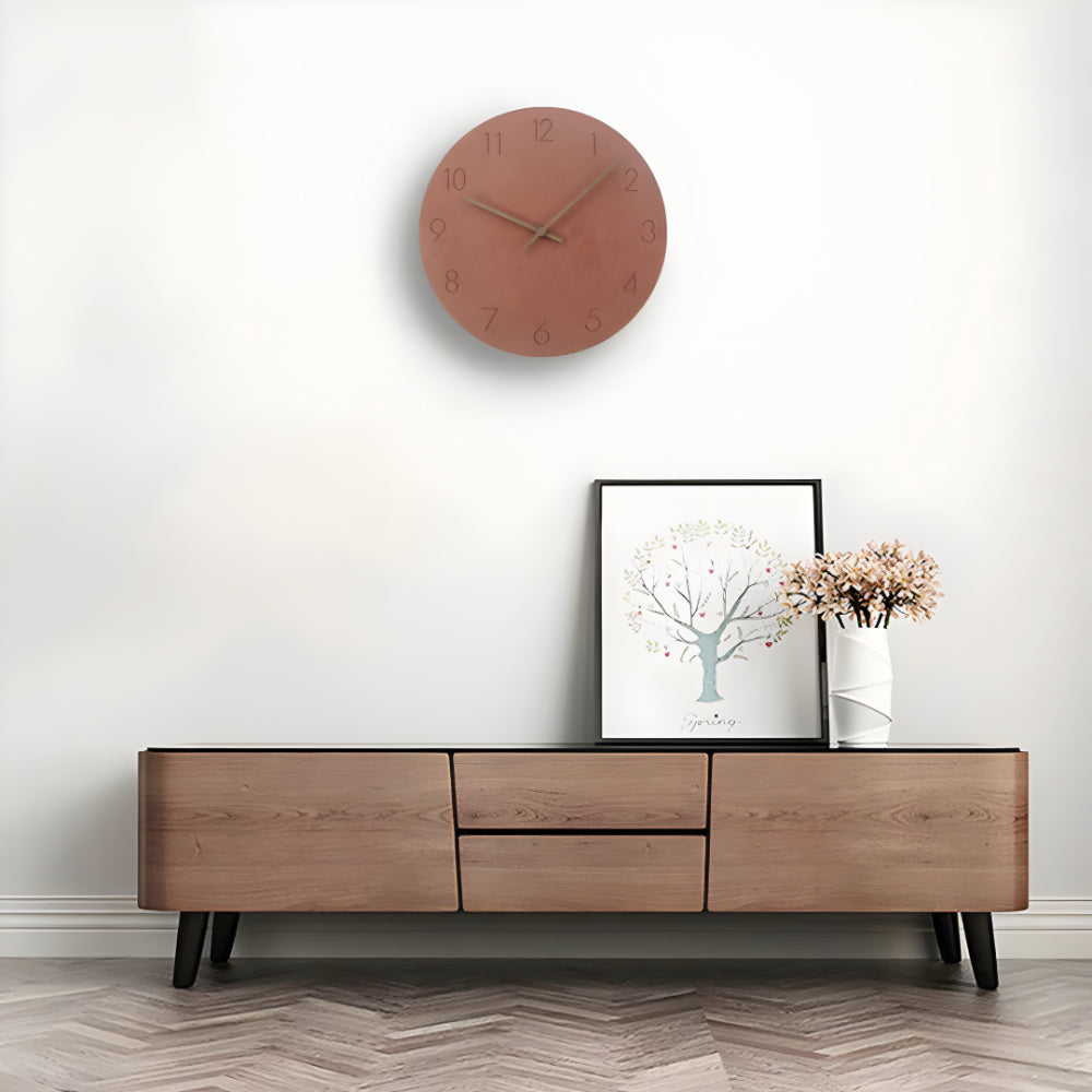 Moderne minimalistisk veggklokke i tre - ren veggklokke