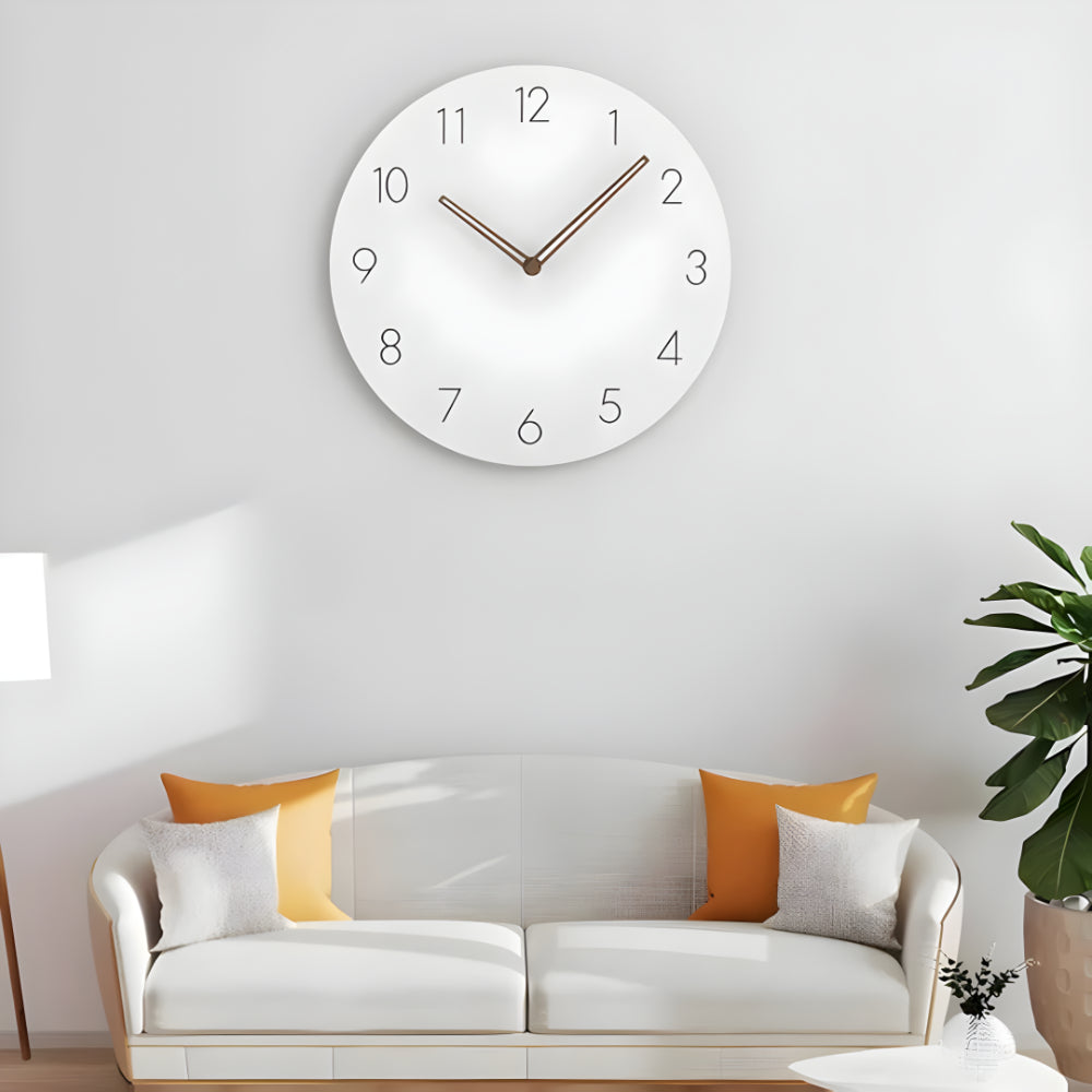 Moderne minimalistisk veggklokke i tre - ren veggklokke