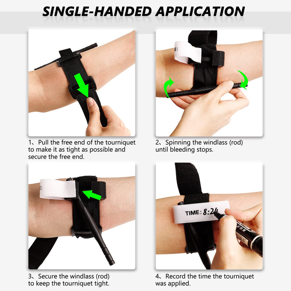 Rychle nasaditelný traumatický turniket pro dospělé v naléhavých situacích – Esilora