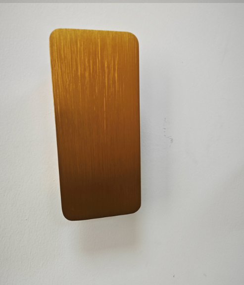 Modern Minimalist LED Wall Light — Black Aluminum Rectangle Sconce, 41 x 7 x 4.5 cm