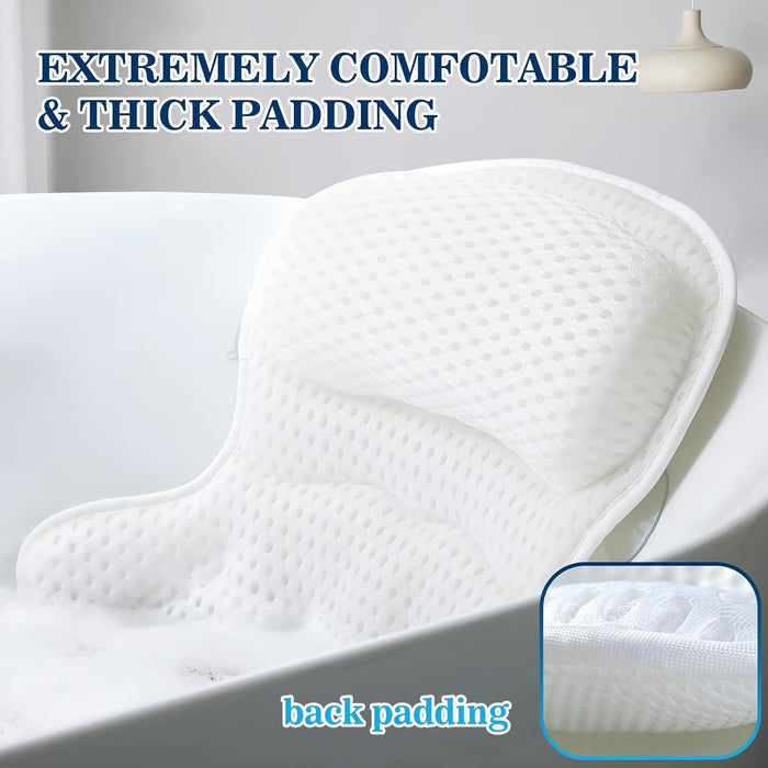 Ergonomic Mesh Spa Bath Pillow