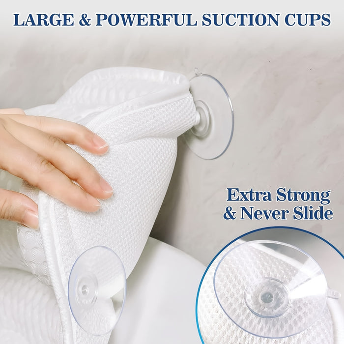 Ergonomic Mesh Spa Bath Pillow