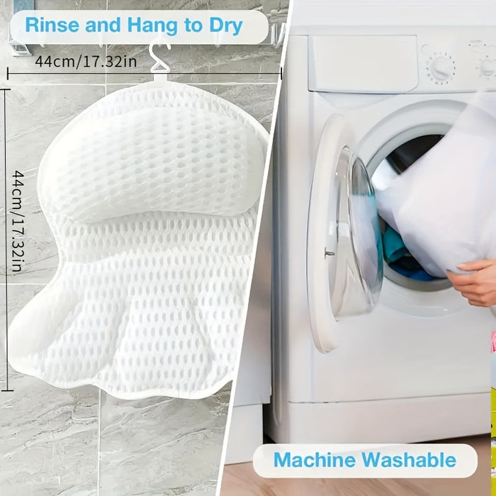Ergonomic Mesh Spa Bath Pillow