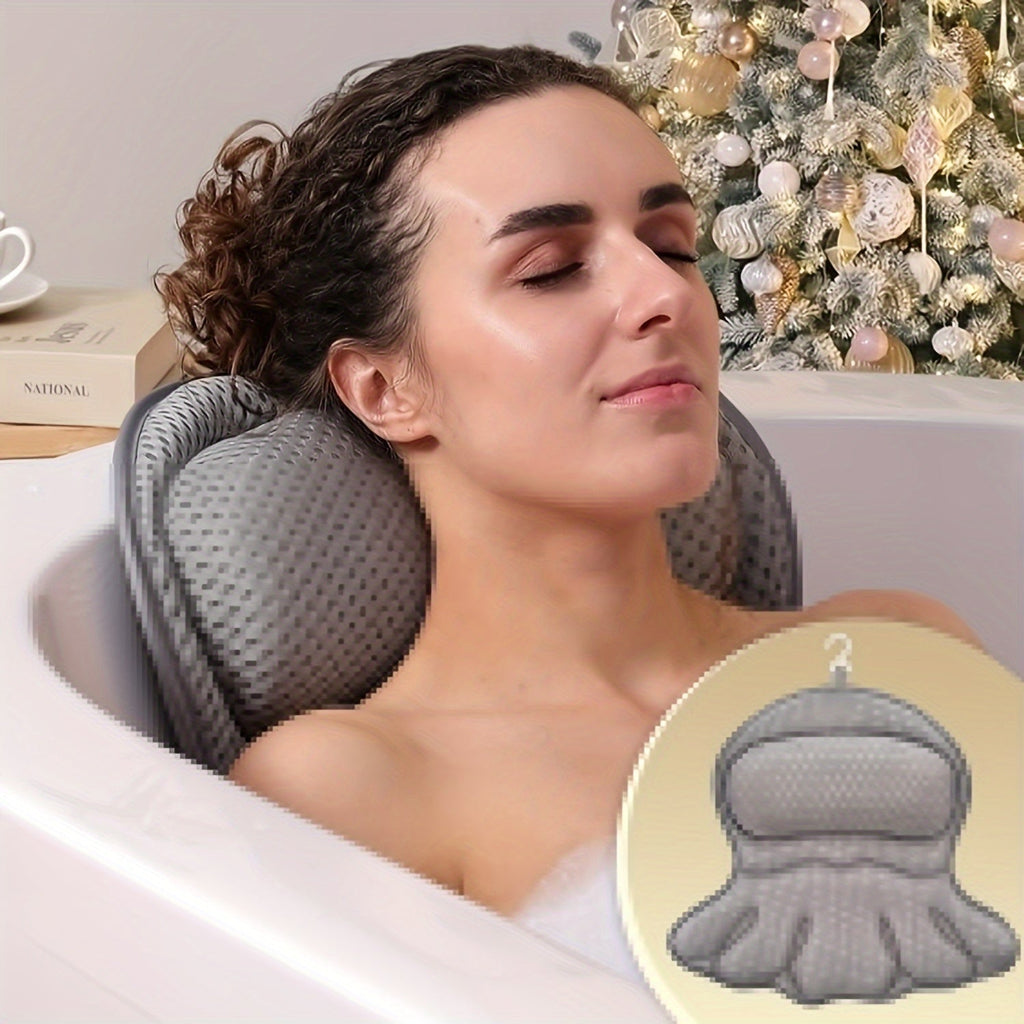 Ergonomic Mesh Spa Bath Pillow