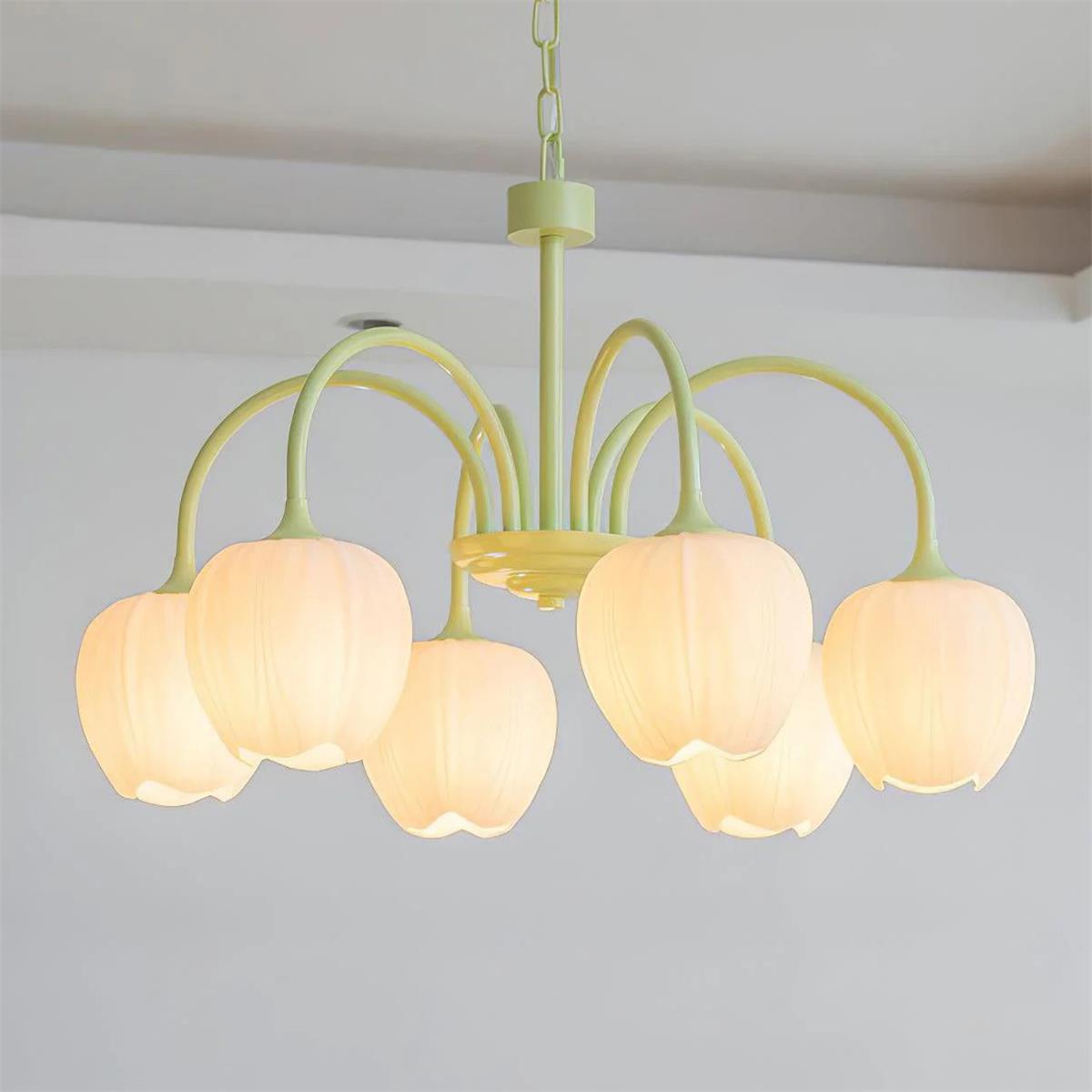 Tulip Matcha Chandelier | Esilora