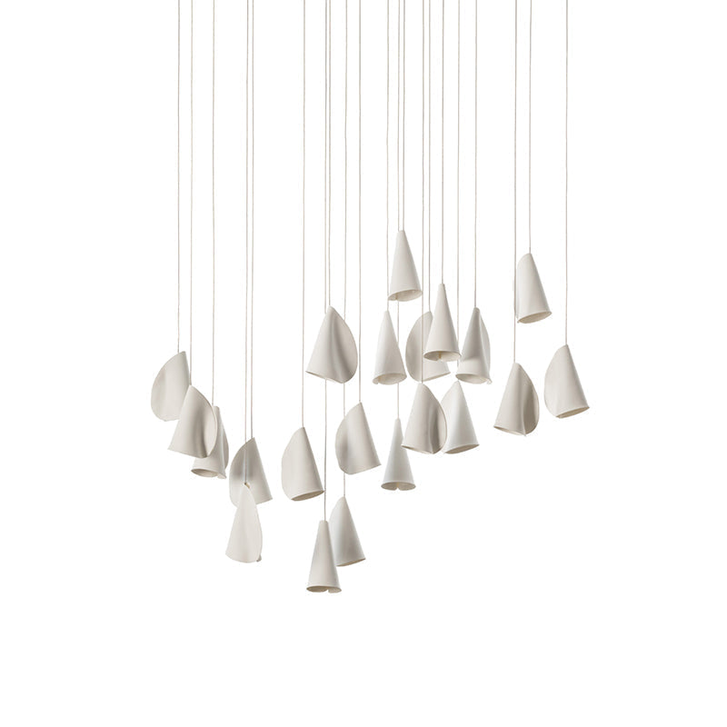 21 Thin Porcelain Pendant Lamp | Esilora