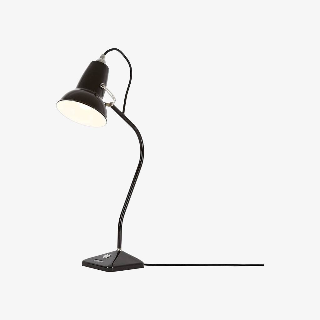Modryx Pyramid Base Mini Table Lamp - Vintage Metal for Desk | Esilora
