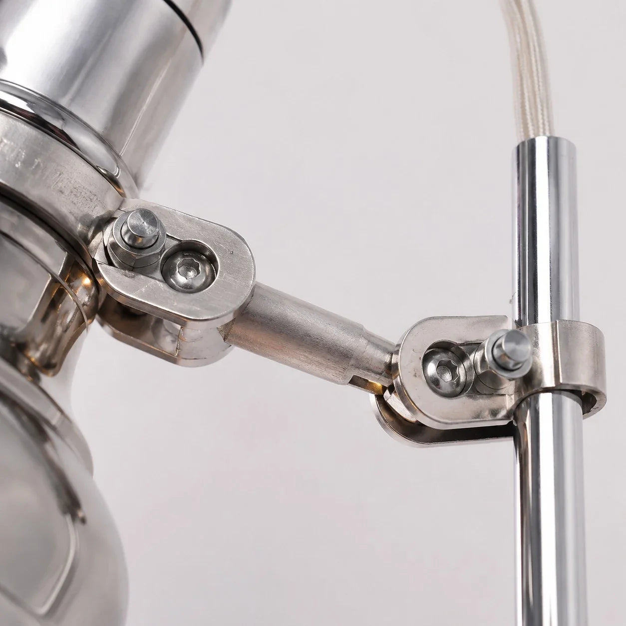Adjustable Vintage Aluminum Wall Sconce | Esilora