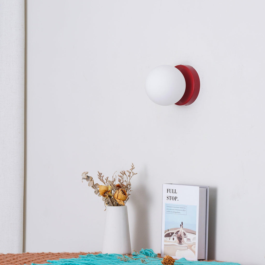 Rivolence Minimalist Fluid Modern Round Wall Sconce – Modern Indoor Accent Lighting for Bedroom or Study | Esilora