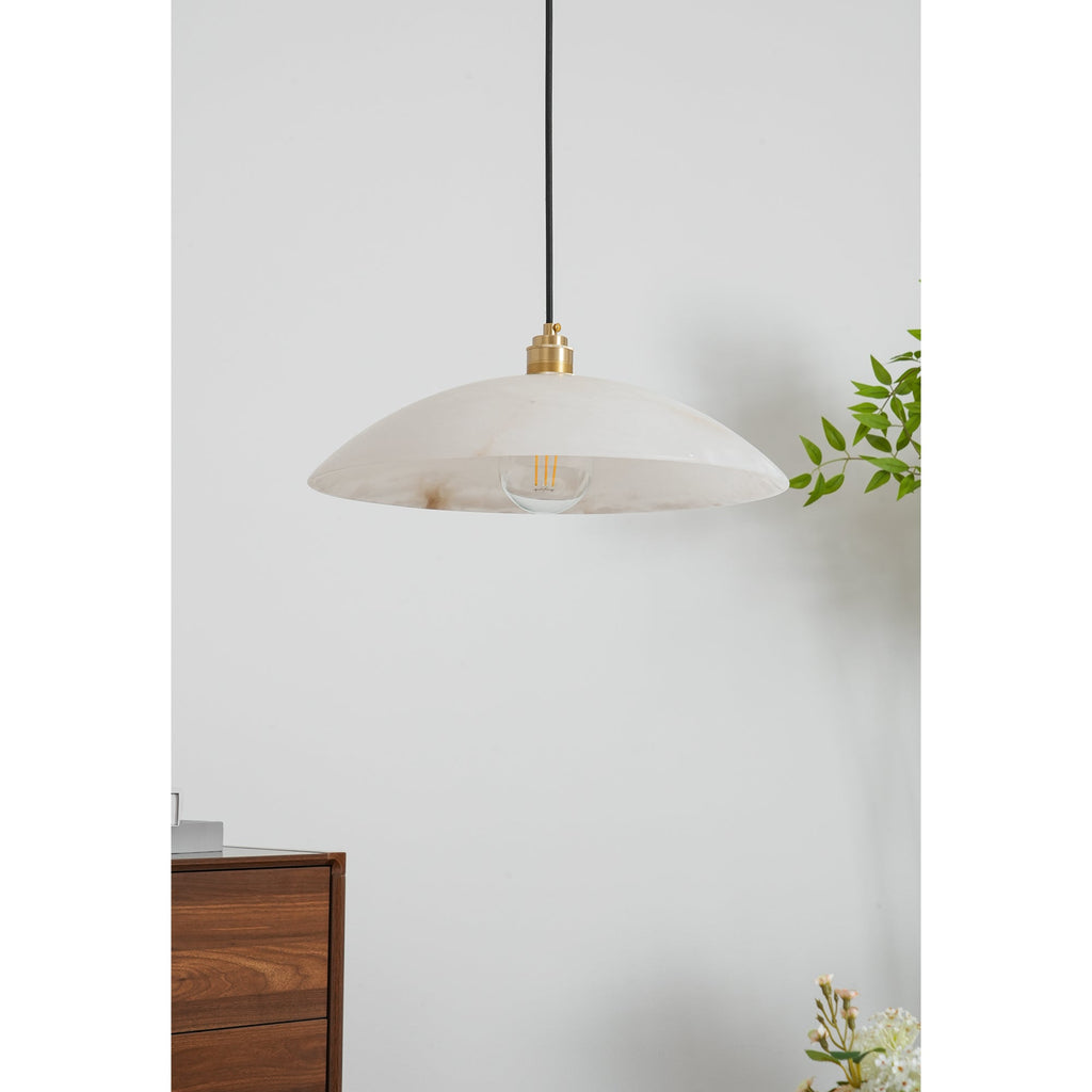 Alabaster Dome Pendant Light | Esilora