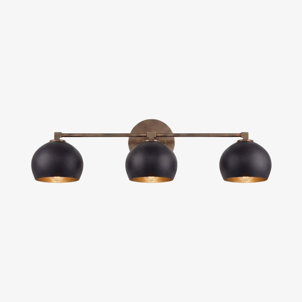 Javina globus-vegglampe – minimalistisk lampe i metall og glass med klokkeform for belysning i stue og soverom | Esilora