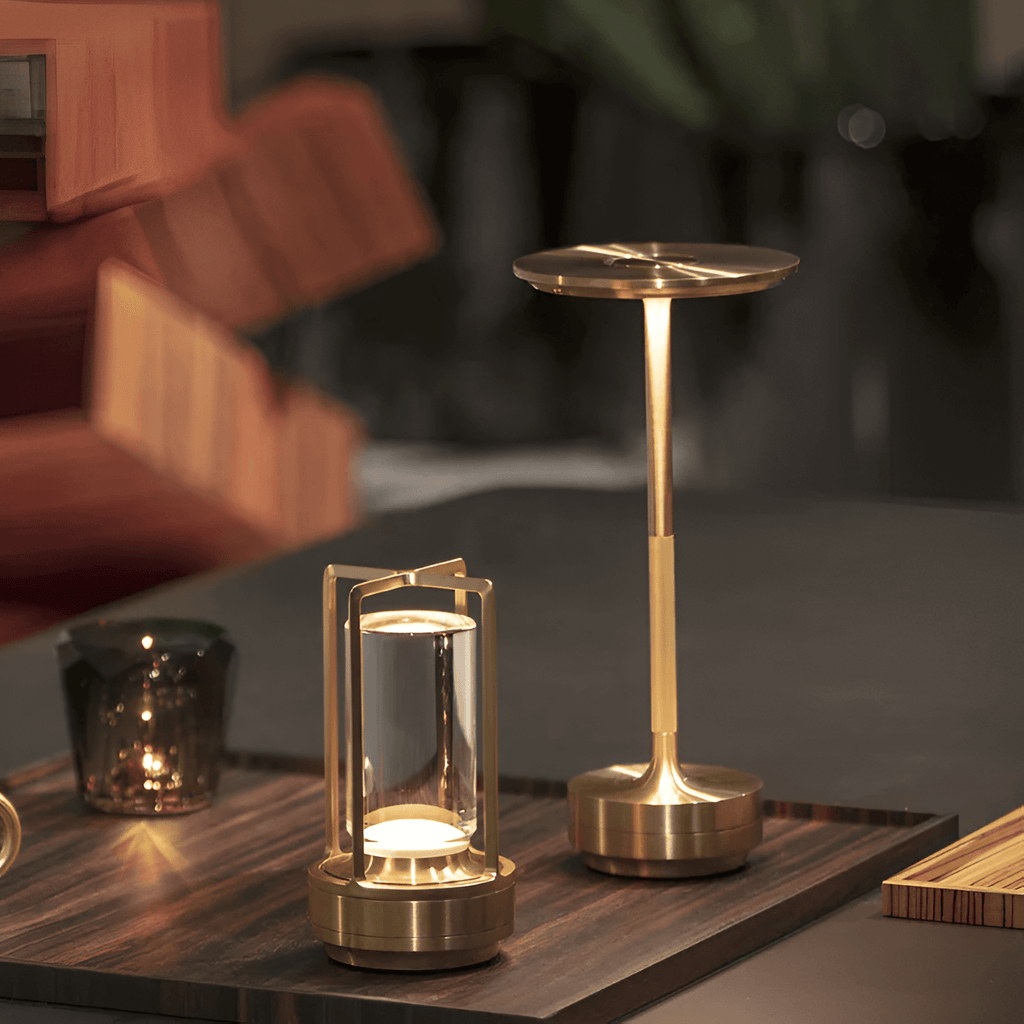 Wireless Metal LED Table Lamp — Touch Controls