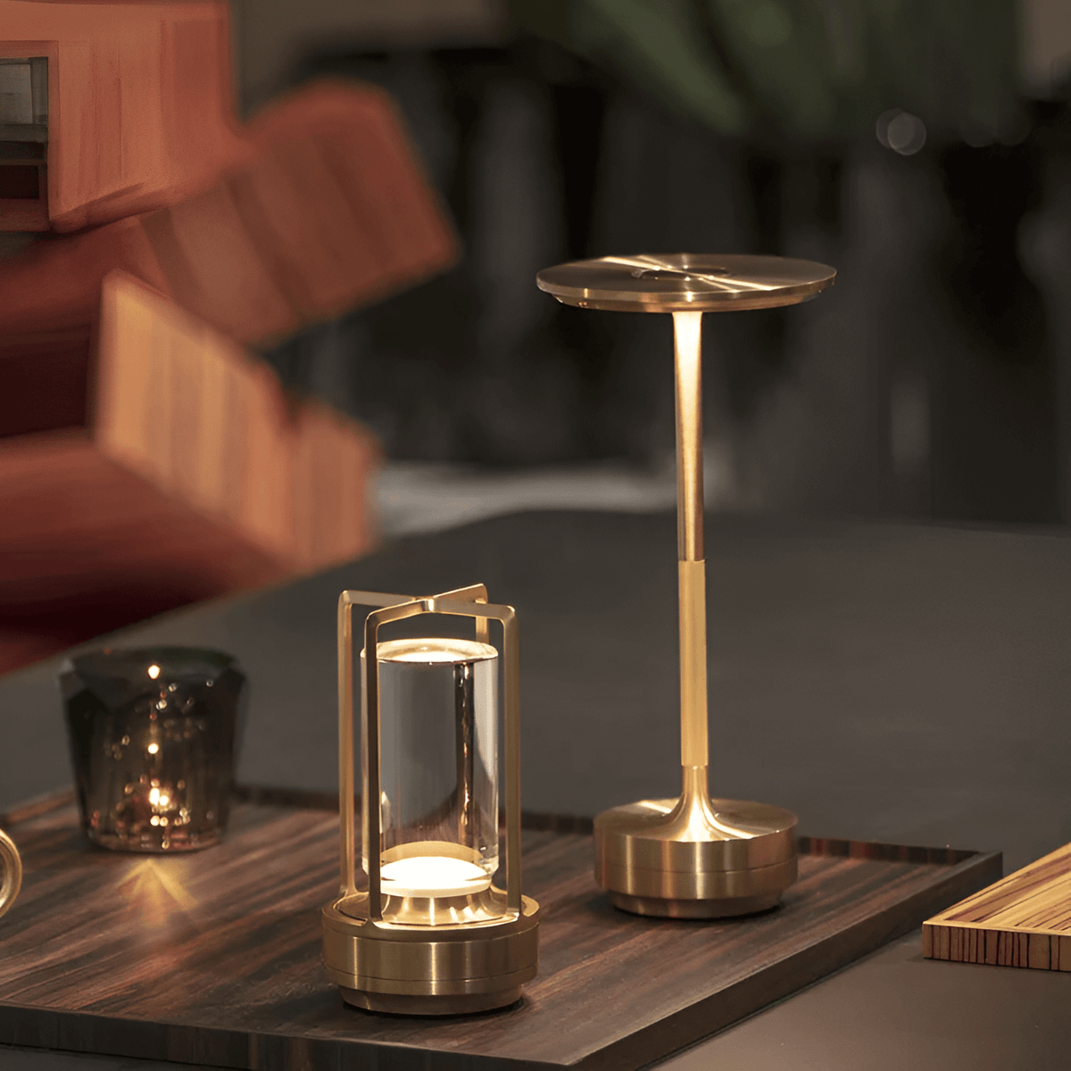Wireless Metal LED Table Lamp — Touch Controls
