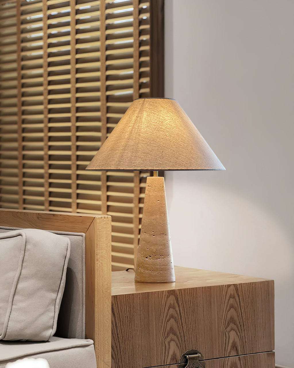 Lulu Travertine Table Lamp | Esilora