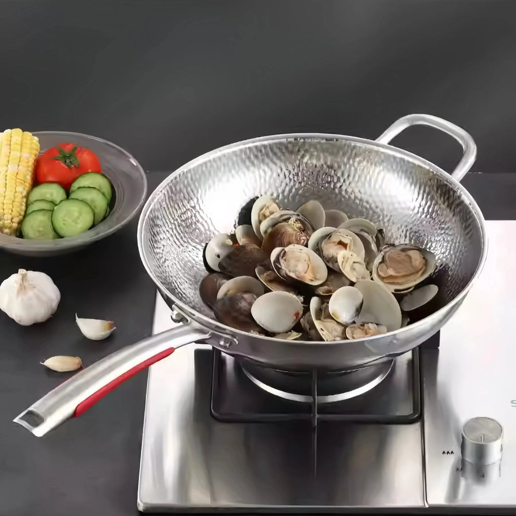 Wok din titan – Gătește fără efort, fără ca mâncarea să se lipească - Esilora