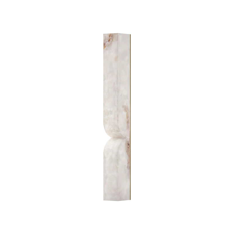 Moderne rechteckige Alabaster-Wandleuchte – Minimalistische Leuchte für Schlafzimmer Flur Wohnzimmer | Esilora
