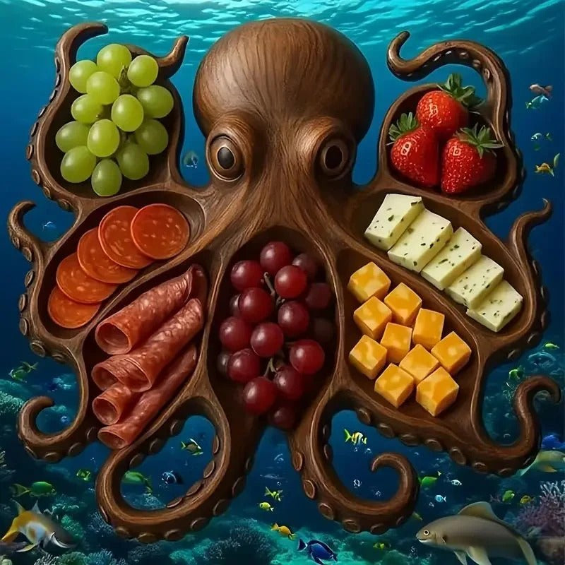 Vassoio per snack | Tagliere da portata in legno massello | Design animalier | NaturKueche - Esilora