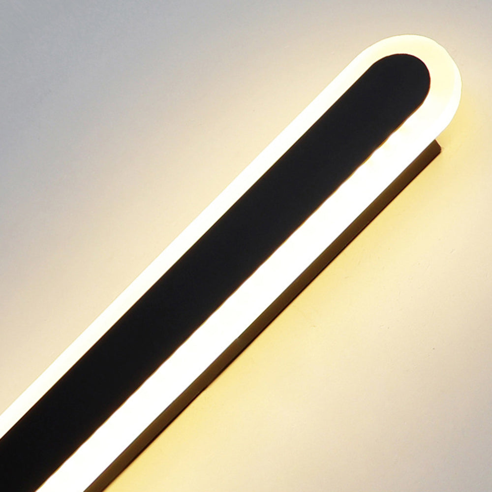 Lampada da parete da esterno ovale minimalista in metallo Edge IP65 impermeabile | Esilora