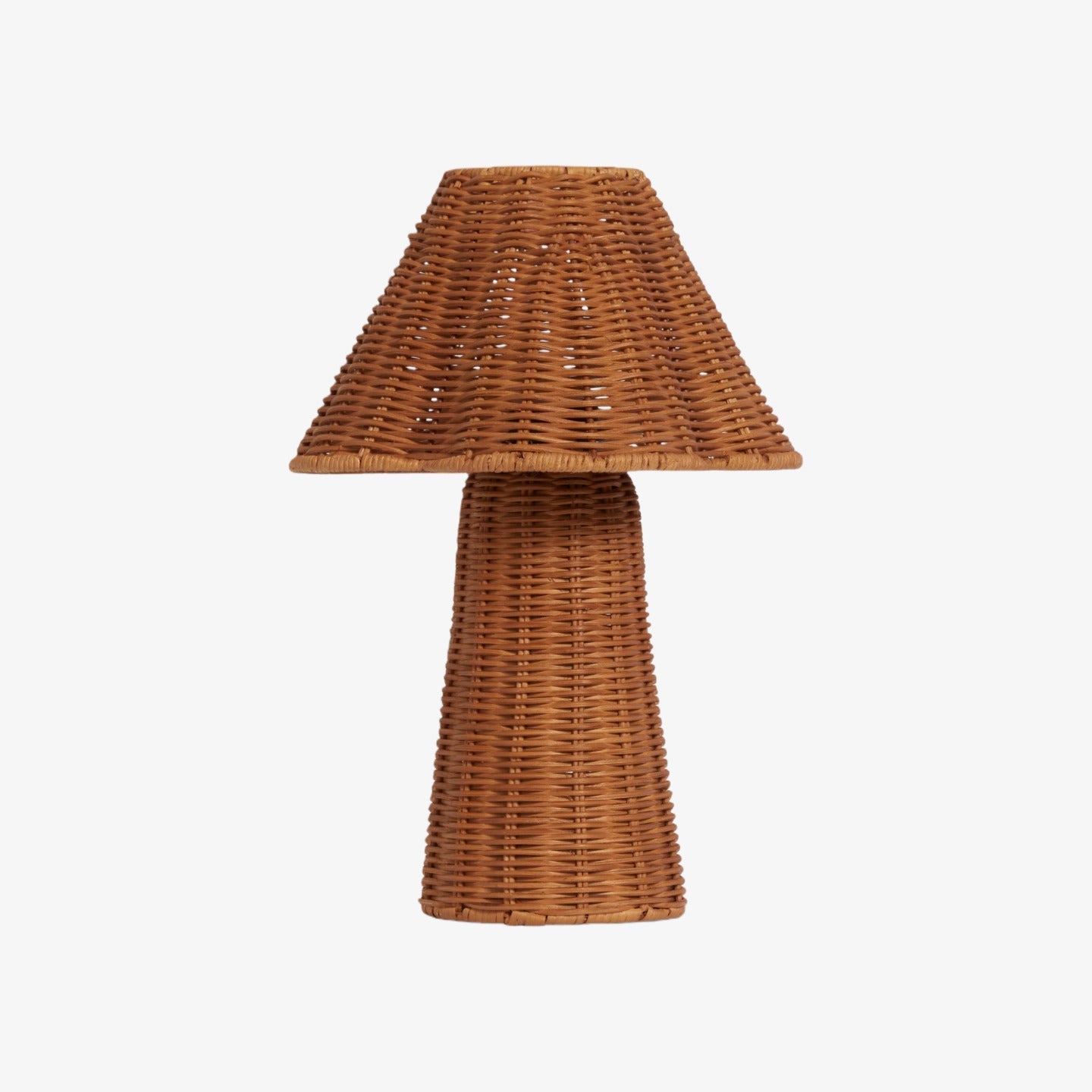 Wickara Skulpturale Rattan-Mini-Tischlampe - Natürliche gewebte Oberfläche, geeignet für Beistelltische & Eingangsbereiche | Esilora