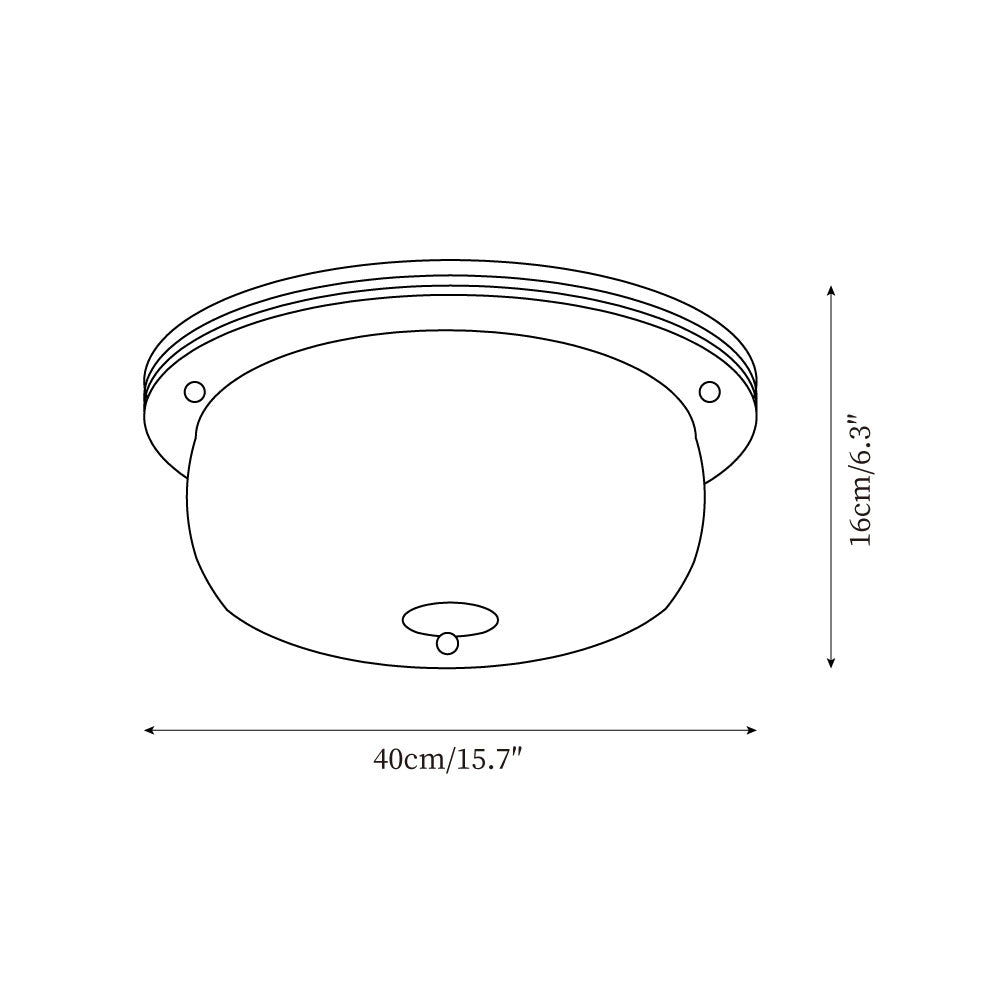 Justice Glass Ceiling Lamp | Esilora
