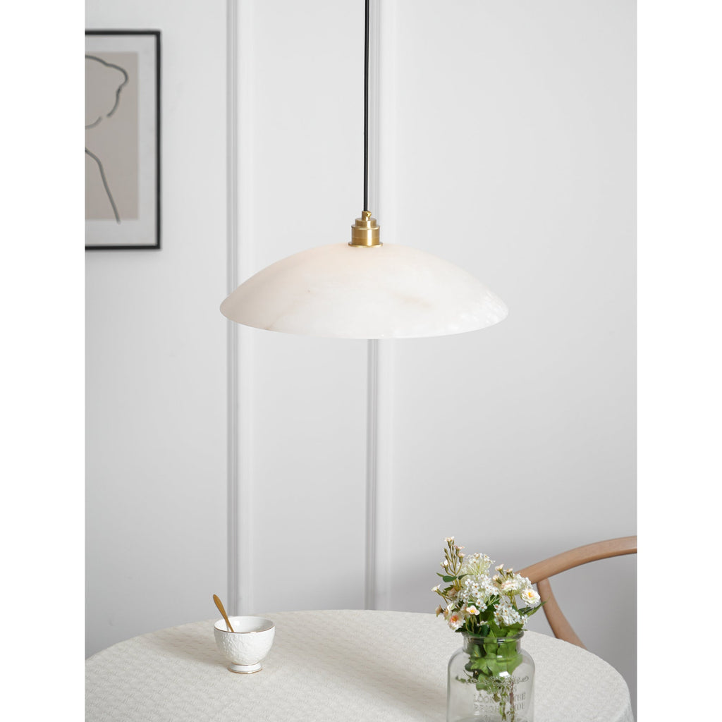 Alabaster Dome Pendant Light | Esilora