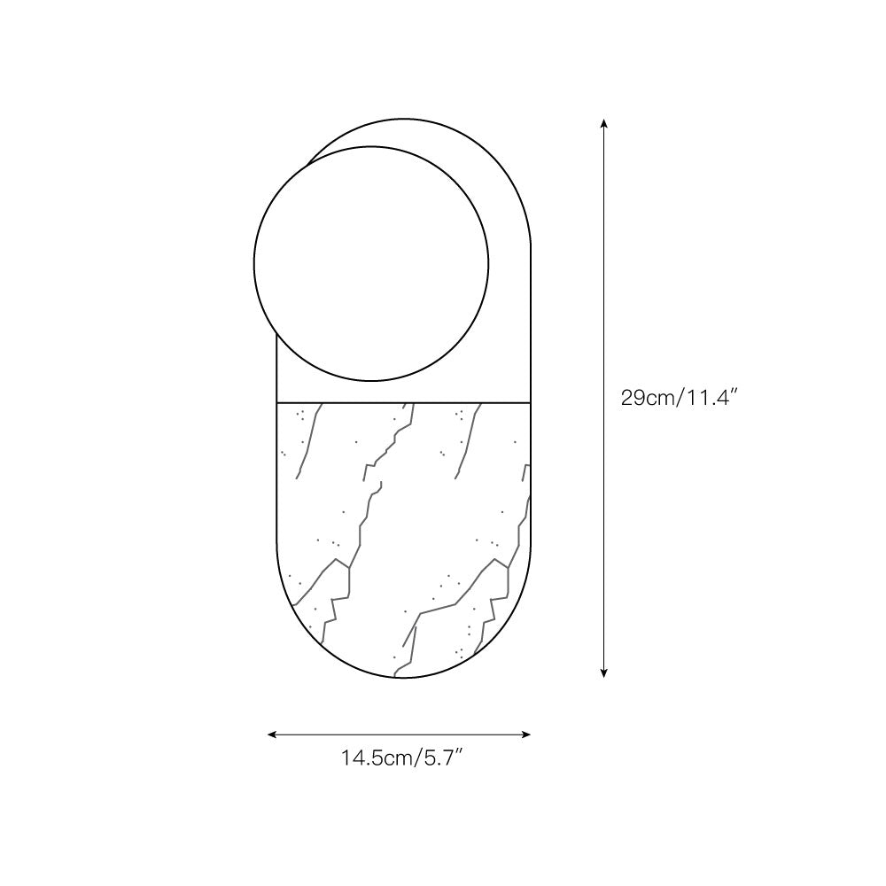 Pfaffikon Marble Sconce | Esilora