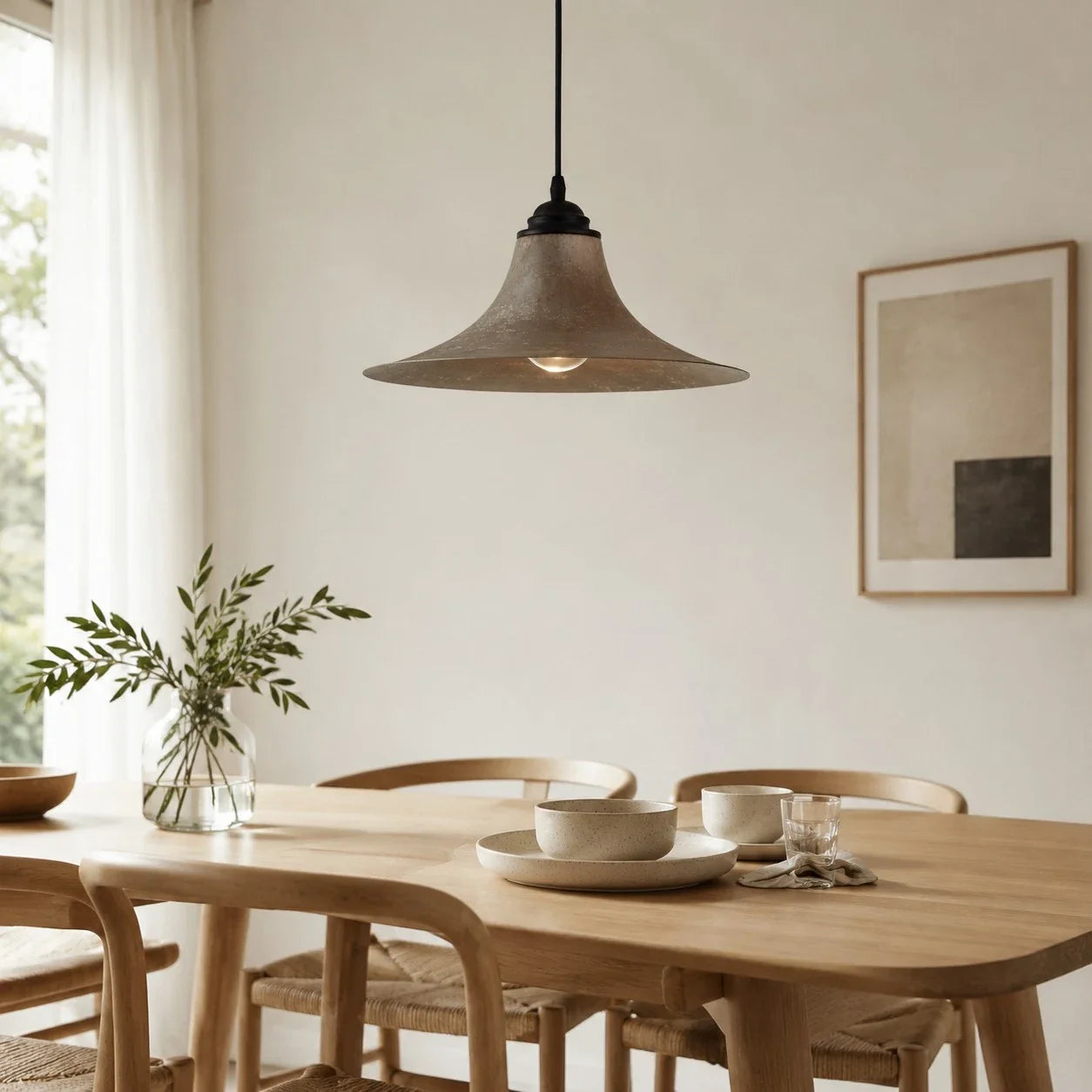 Suspension wabi-sabi finition artisanale | Esilora