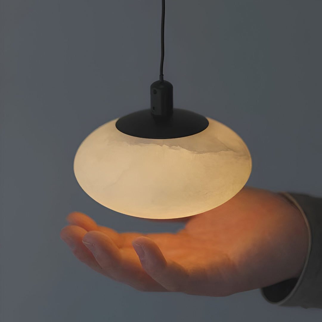 Alabaster Mini Marble Mushroom Pendant Light | Esilora
