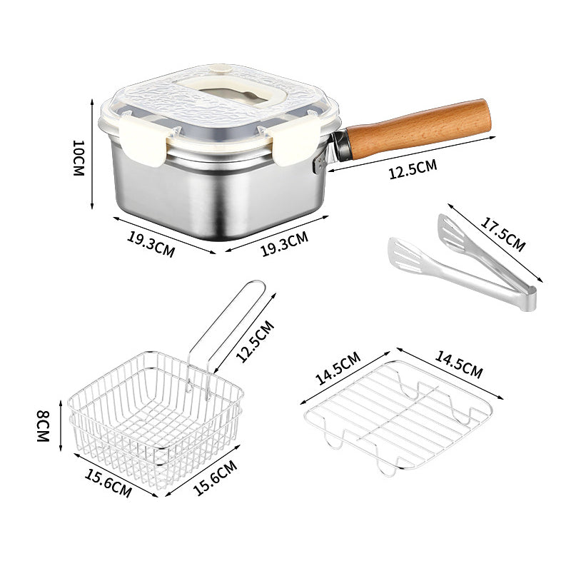 Stainless Steel Deep Fryer – Enjoy Crispy, Healthy Meals Anywhere Effortlessly! - Esilora