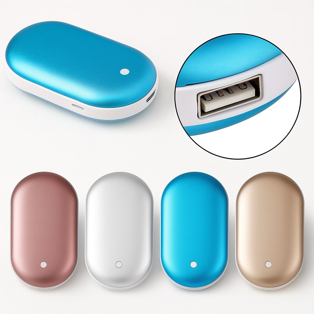 Zsebmelegítő | Elektromos kézmelegítő power bank funkcióval | 3 fűtési fokozat | HandHimmel – Esilora