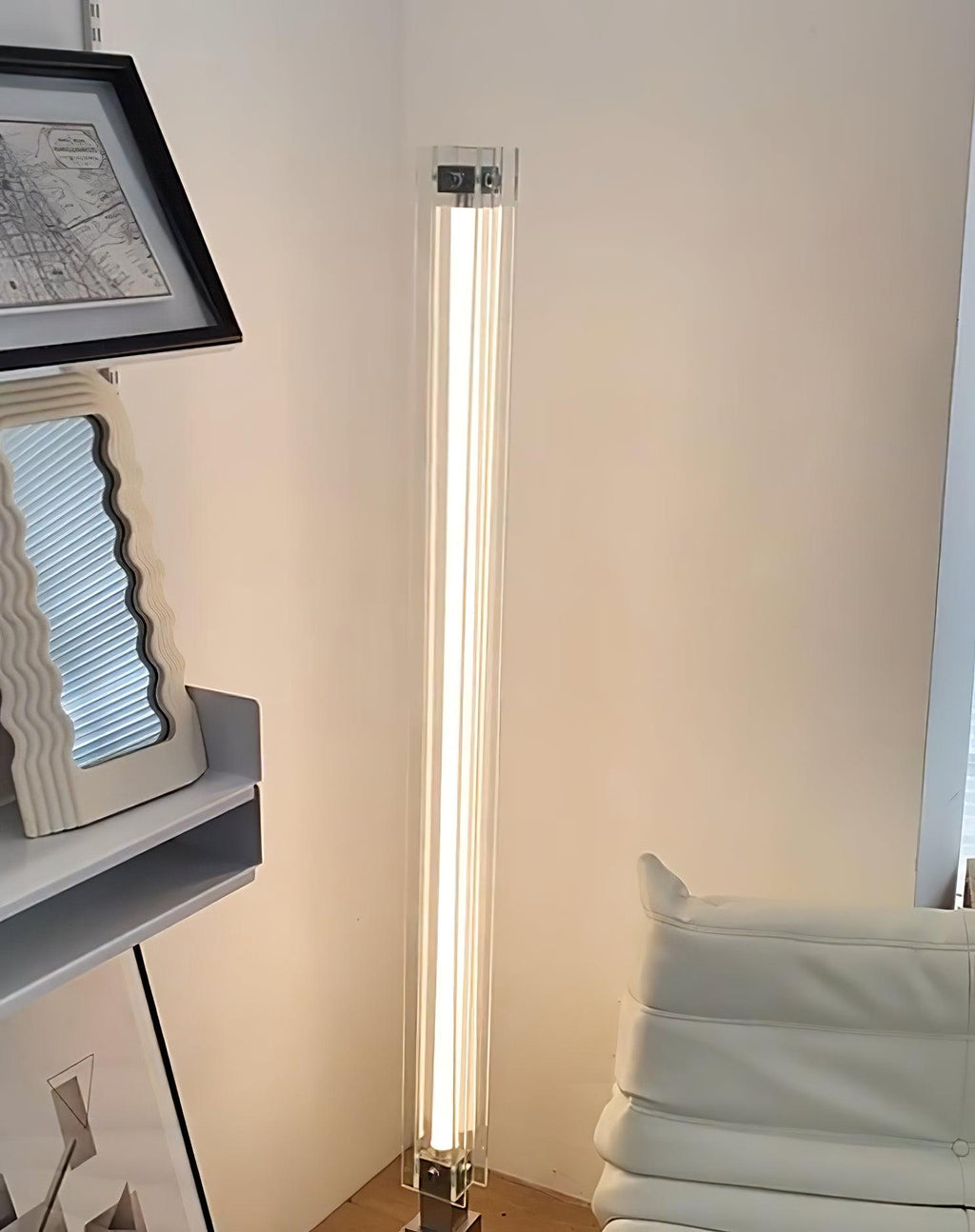 Industrial Style Minimalist Glass Floor Lamp M29 | Esilora