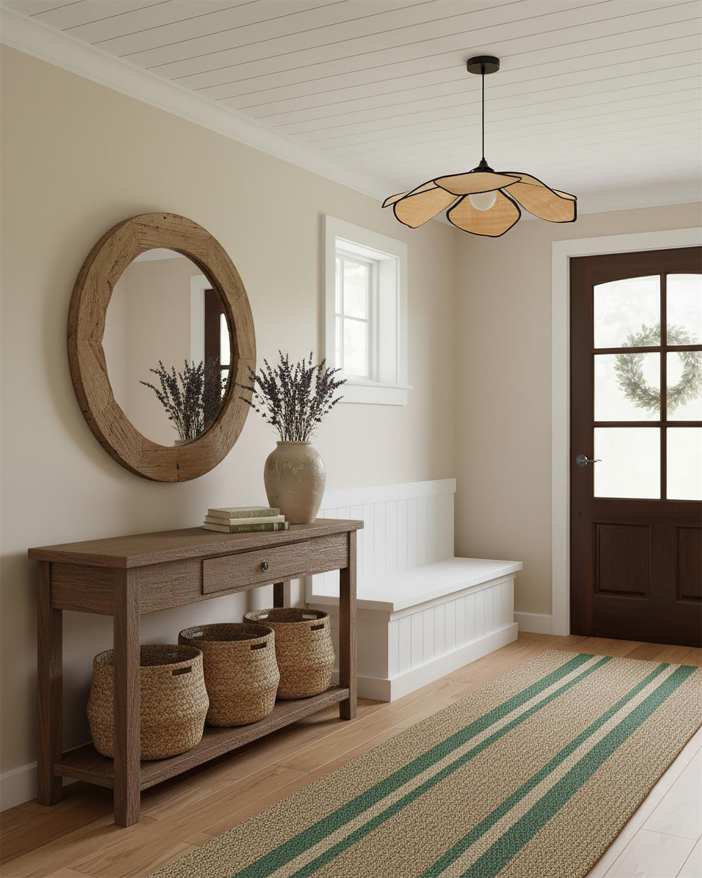 Raffia Petal Pendant Lamp | Esilora