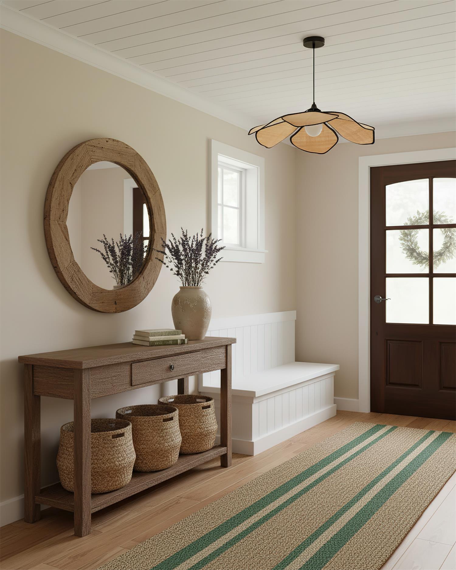 Raffia Petal Pendant Lamp | Esilora