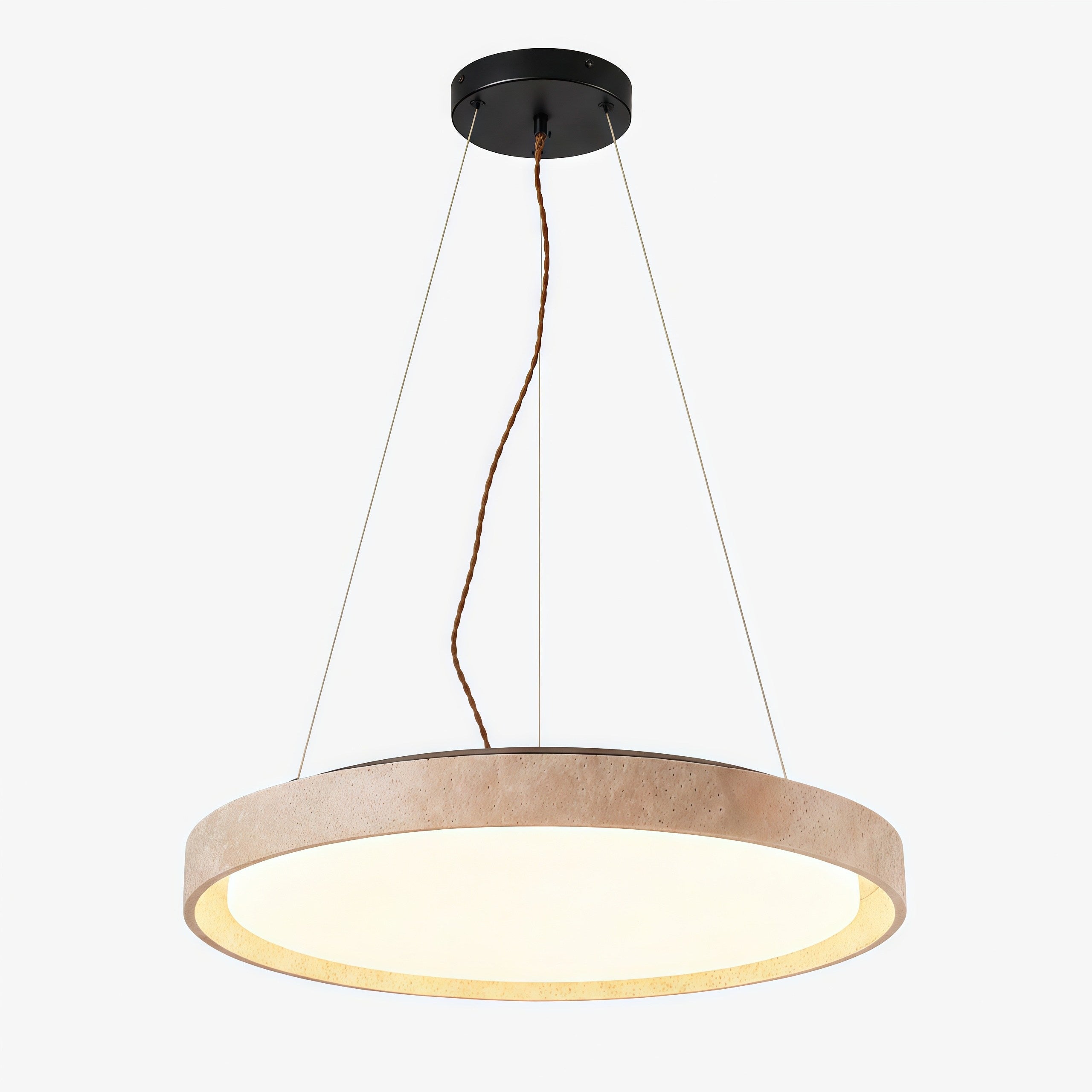 Miravelle Minimalistische Travertin Pendelleuchte – Moderne Lampe für Innenräume | Esilora