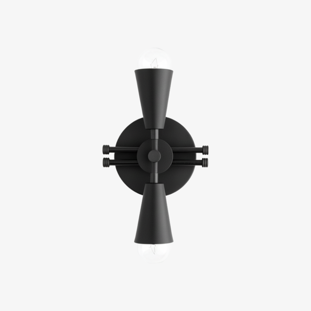 Pyralis Cone Silhouette Wall Lamp – Modern Industrial Style Sconce for Hallway & Entry | Esilora