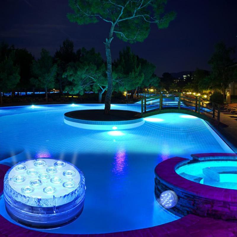 AquaGlow Colorful Rechargeable Waterproof LED Lights for Ponds & Pools