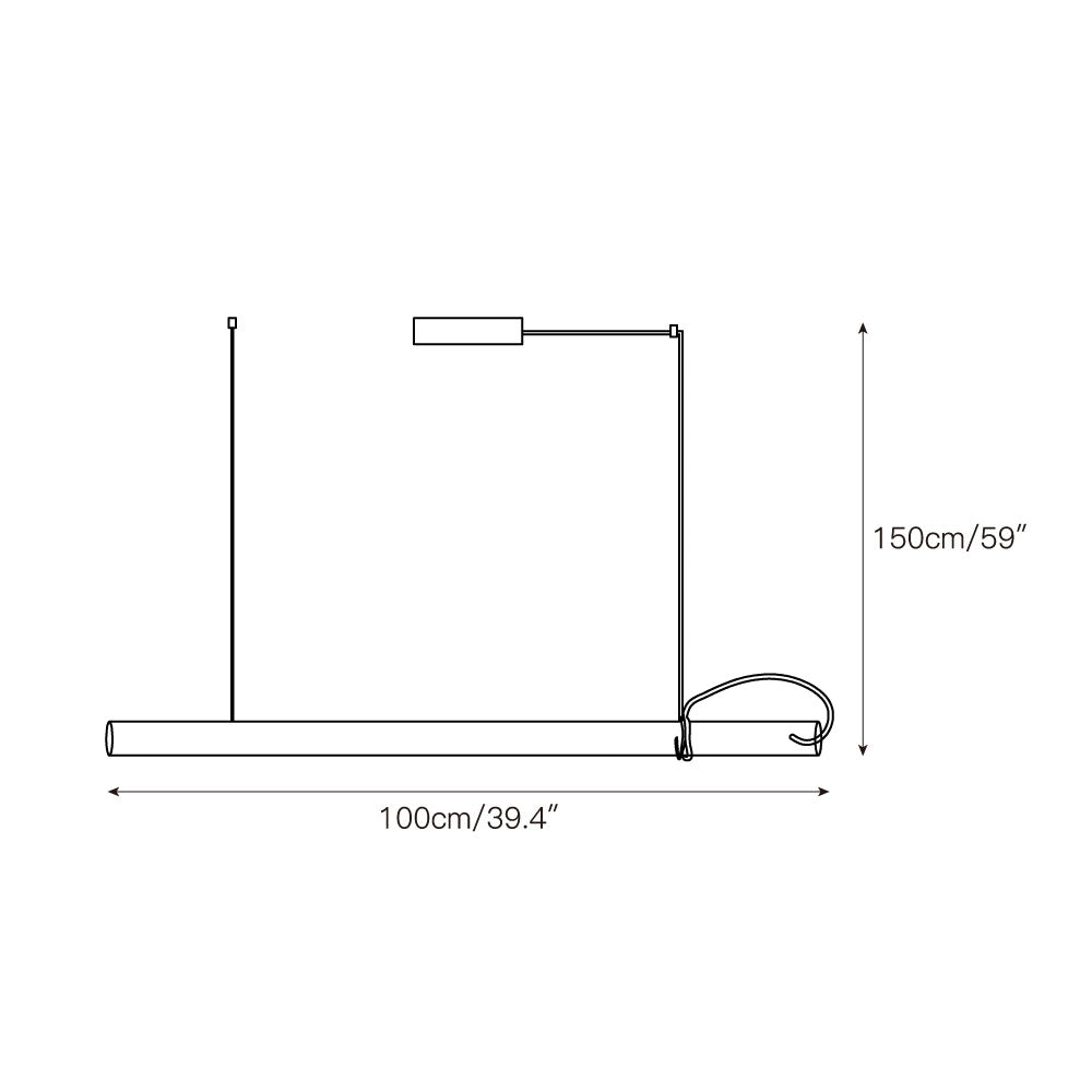 Tubular Linear LED Pendant Lamp | Esilora